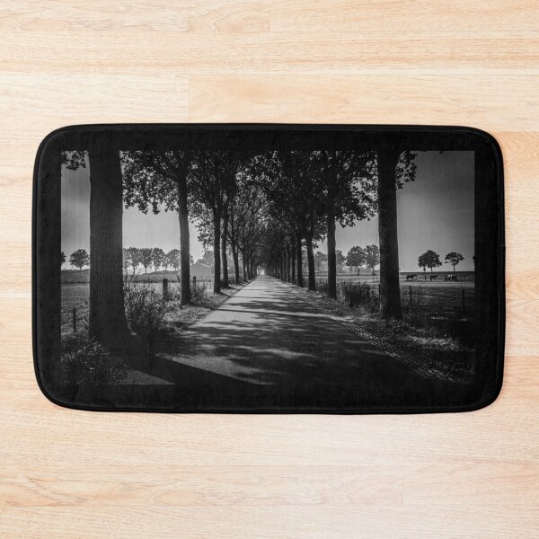Item preview, Achtmaal Tree Lined Road Black and White designed and sold by Radiocafe.