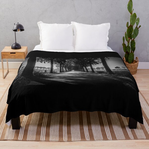 Item preview, Achtmaal Tree Lined Road Black and White designed and sold by Radiocafe.