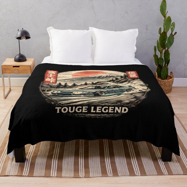 Item preview, Touge Legend Shirt JDM Drift Car Mount Fuji Japanese Street Racing Graphic Tee designed and sold by VaporTokyo.