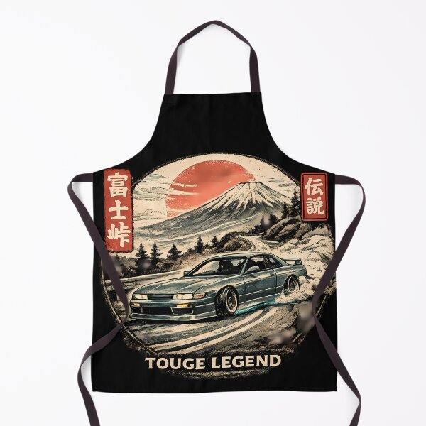 Item preview, Touge Legend Shirt JDM Drift Car Mount Fuji Japanese Street Racing Graphic Tee designed and sold by VaporTokyo.