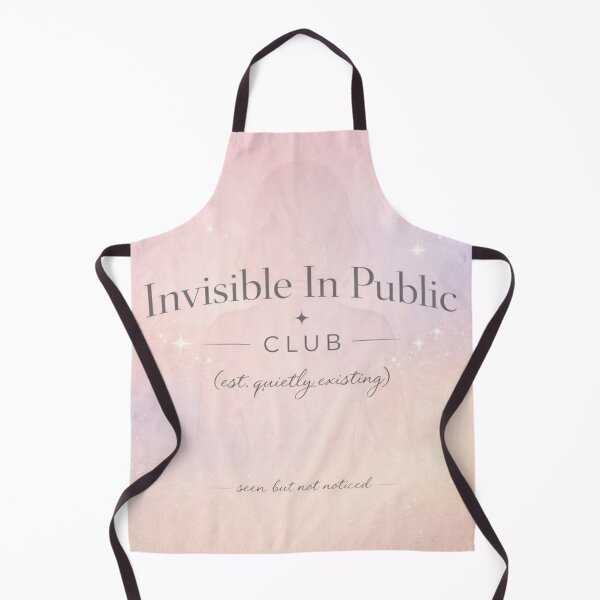 Item preview, Invisible In Public Club – Soft Pastel Introvert Aesthetic Quote Design designed and sold by Sanika arts .