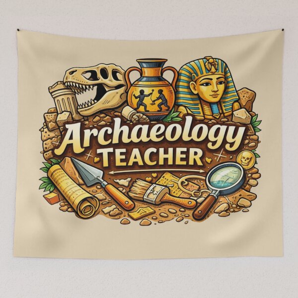 Item preview, Archaeology Teacher - Ancient History Excavation Design designed and sold by Myra365Art.