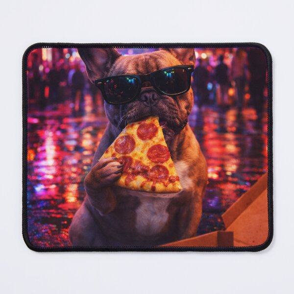 Item preview, Cool Frenchie Pizza Nightlife Vibes Funny French Bulldog Graphic designed and sold by AmazingViews.