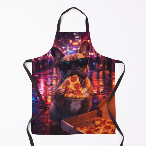 Item preview, Cool Frenchie Pizza Nightlife Vibes Funny French Bulldog Graphic designed and sold by AmazingViews.