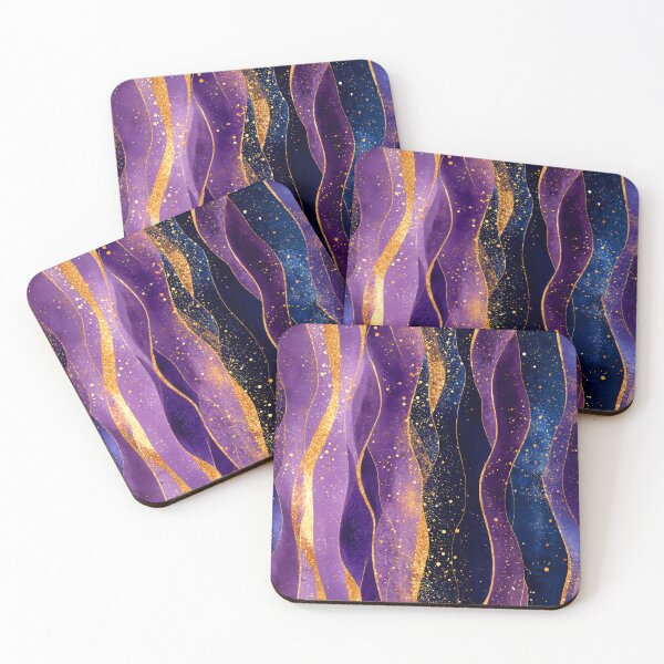 Item preview, Purple, Lilac and Dark Blue Flowing Abstract Streams designed and sold by DEC02.