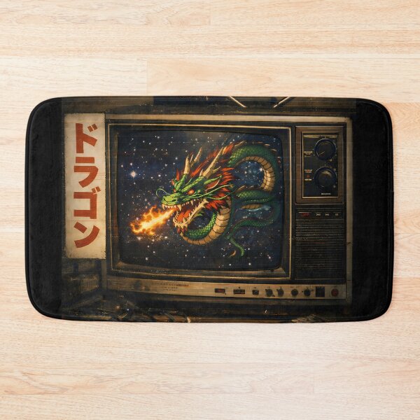 Item preview, Retro Dragon TV Shirt Japanese Vintage Anime Style Dragon CRT Television Tokyo Aesthetic Tee designed and sold by VaporTokyo.