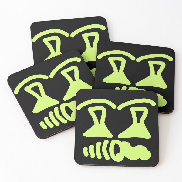 Item preview, Neon Lime Abstract Face Doodle designed and sold by felipemaldonadoart.
