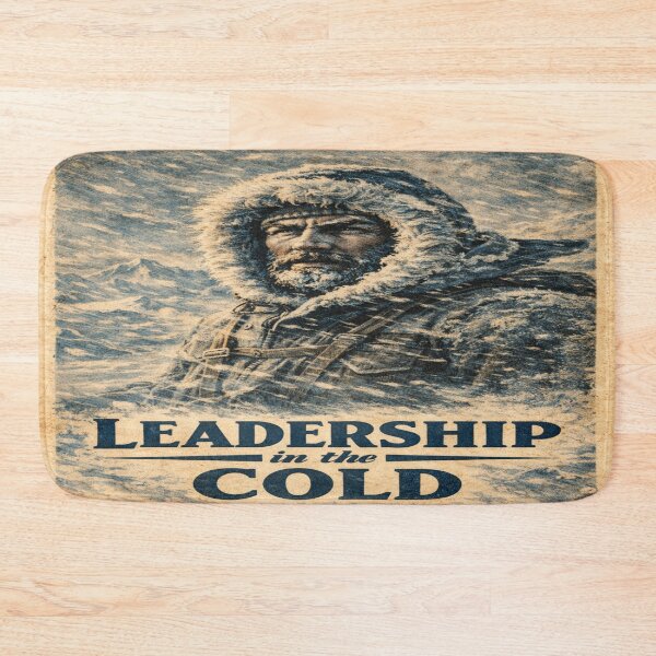 Item preview, Leadership in the Cold – Vintage Antarctic Explorer Poster | Polar Expedition Motivational Wall Art designed and sold by Globalcitytees.