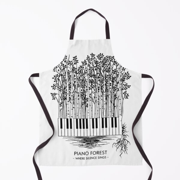 Item preview, Piano Forest - Where Silence Sings / Birch Tree Nature Art designed and sold by By Dana Studio.