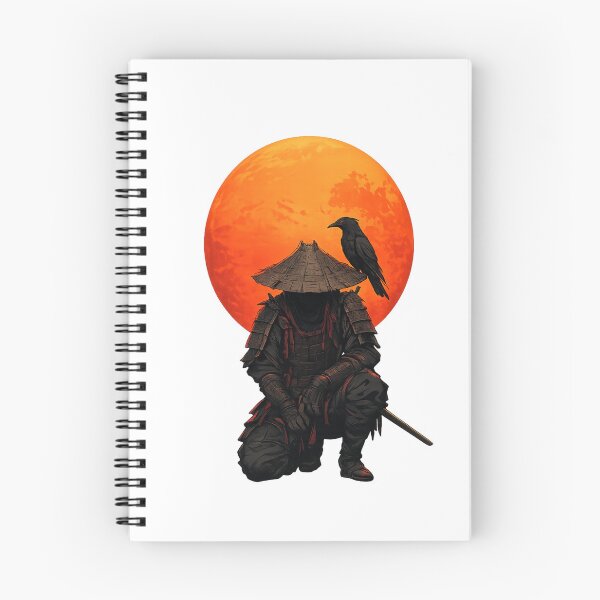 Item preview, Shadow Samurai & Raven – Blood Moon Ronin designed and sold by ArtByMuneer.