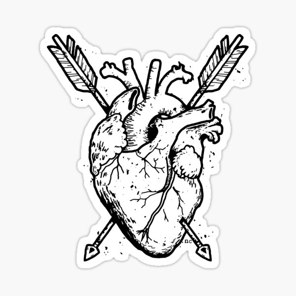 Hunted Heart Sticker