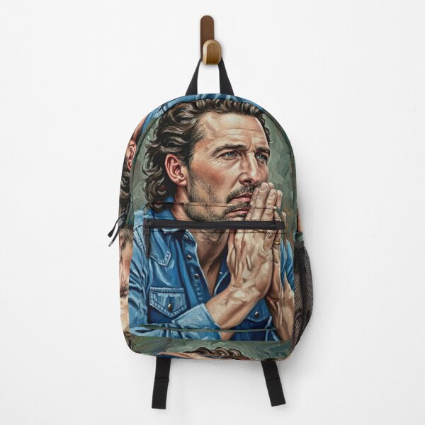 Item preview, Soulful Gaze: Modern Leading Man Impasto Portrait designed and sold by Art's Diner.