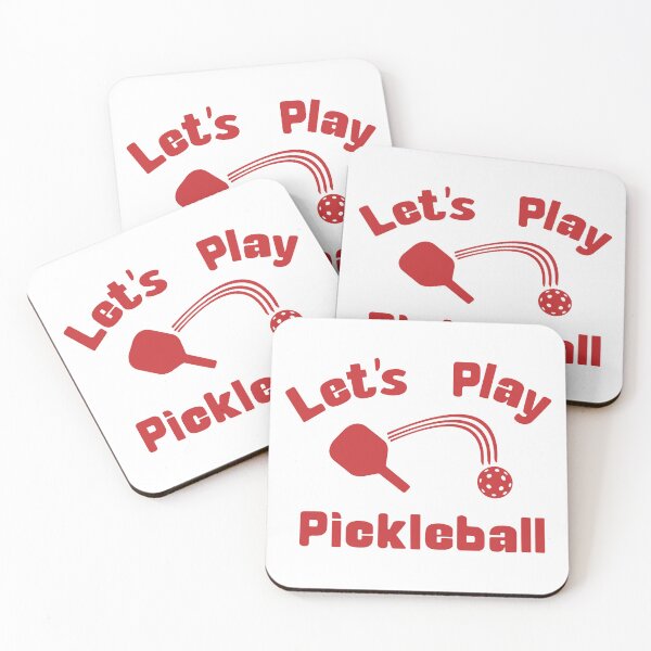 Item preview, Red Let's Play Pickleball designed and sold by KatieCCreative.