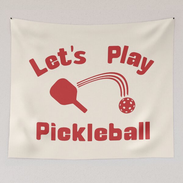 Item preview, Red Let's Play Pickleball designed and sold by KatieCCreative.