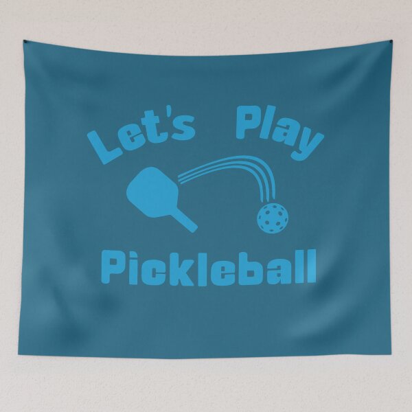 Item preview, Blue Let's Play Pickleball designed and sold by KatieCCreative.