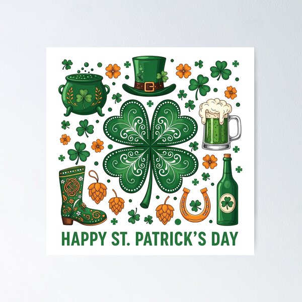 Item preview, Happy Saint Patrick's Day 2026 designed and sold by VividDripCo.
