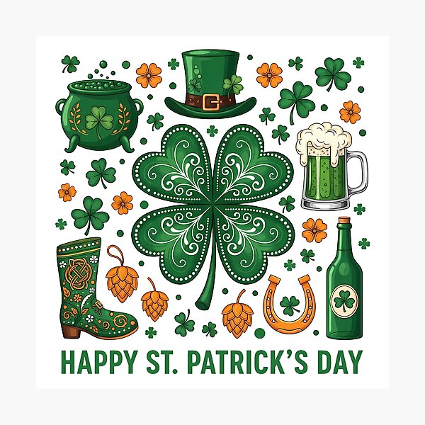 Item preview, Happy Saint Patrick's Day 2026 designed and sold by VividDripCo.
