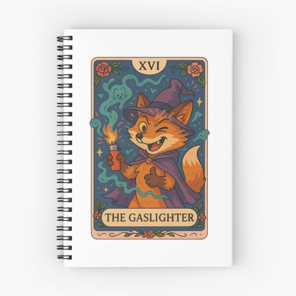 Item preview, Card XVI – The Gaslighter | Funny Fox Tarot Card | Cozy Witchy Humor designed and sold by SONandMOONcreationsAU.