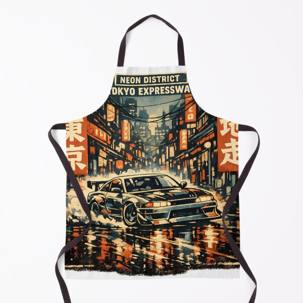 Item preview, Tokyo Neon District Expressway JDM Drift Car Night City Japanese Street Racing Design designed and sold by VaporTokyo.