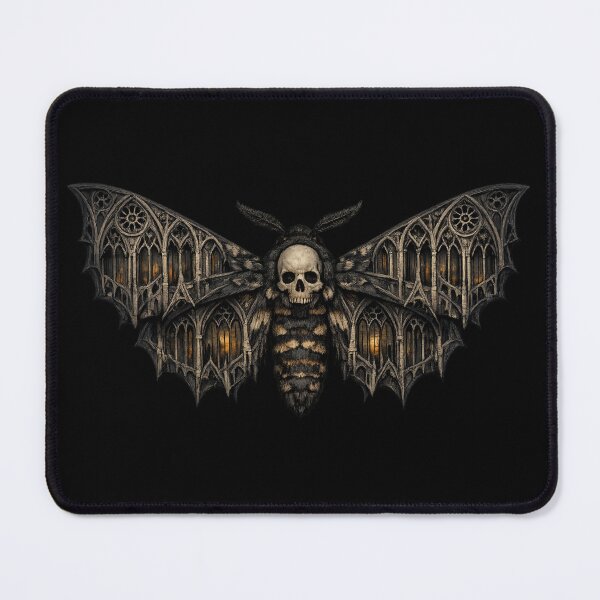 Item preview, Gothic Death Moth Cathedral Emblem designed and sold by Mouraludia.
