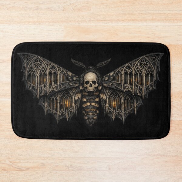 Item preview, Gothic Death Moth Cathedral Emblem designed and sold by Mouraludia.