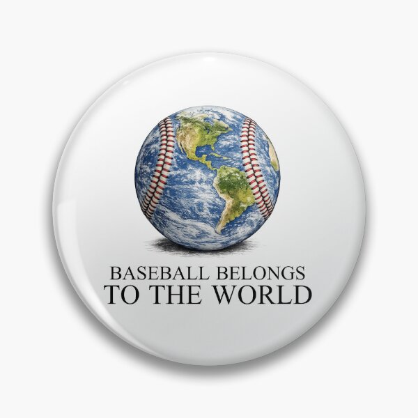 Item preview, Baseball Belongs to the World designed and sold by The Sporty Nerd.