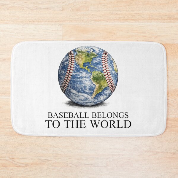 Item preview, Baseball Belongs to the World designed and sold by The Sporty Nerd.