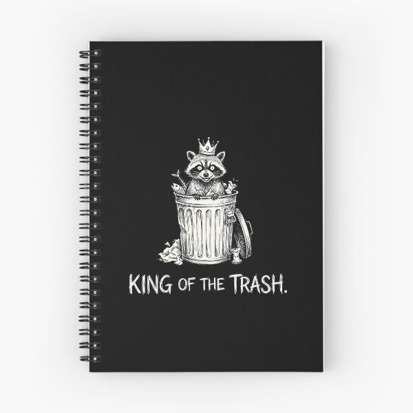 Item preview, Witty Raccoon King Trash Can Humor designed and sold by k3rstman1.
