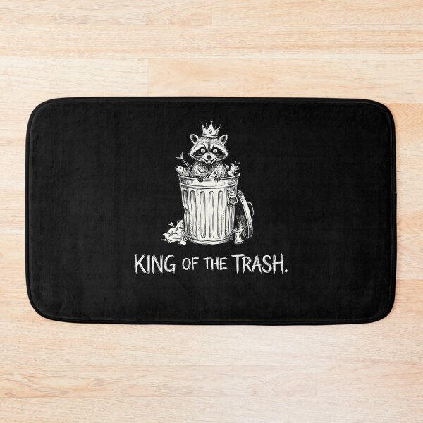 Item preview, Witty Raccoon King Trash Can Humor designed and sold by k3rstman1.