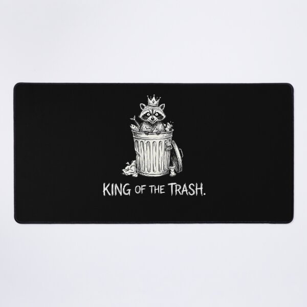 Item preview, Witty Raccoon King Trash Can Humor designed and sold by k3rstman1.