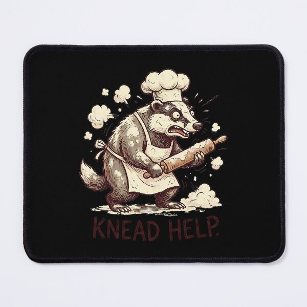 Item preview, Funny Baker Badger Knead Help Pun designed and sold by k3rstman1.