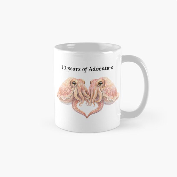 Item preview, 10 Years of Adventure Cuttlefish Anniversary Design designed and sold by thehaywirehoney.