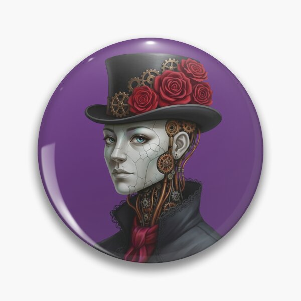 Item preview, Dark Gothic Steampunk Mechanical Portrait designed and sold by The Visual Syllabus.