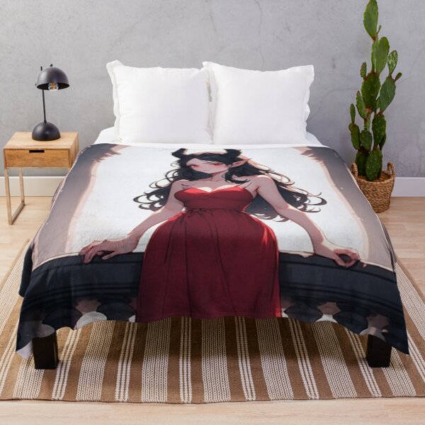 Item preview, Stylish anime woman on a balcony designed and sold by ArtsJulian.