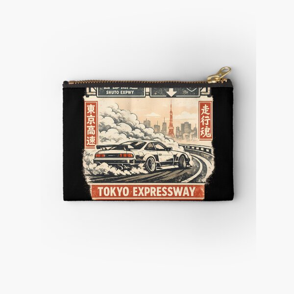 Item preview, Tokyo Expressway Drift Japan Street Racing Skyline Tokyo Tower JDM Style Graphic designed and sold by VaporTokyo.