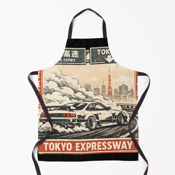 Item preview, Tokyo Expressway Drift Japan Street Racing Skyline Tokyo Tower JDM Style Graphic designed and sold by VaporTokyo.
