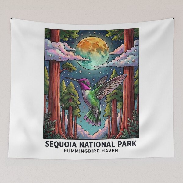 Item preview, Anna's Hummingbird Sequoia National Park designed and sold by SCHummingbirds.