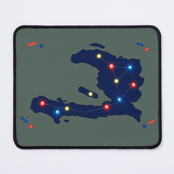 Item preview, Ayiti City Lights Map Design designed and sold by BrickByDream.