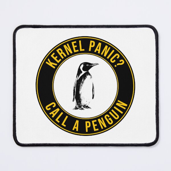 Item preview, "Kernel Panic? Call a Penguin" designed and sold by WayOutWorks.