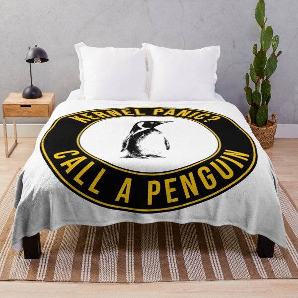 Item preview, "Kernel Panic? Call a Penguin" designed and sold by WayOutWorks.