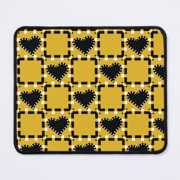 Item preview, Yelow and Black Hearts Checkered designed and sold by Tatiana Ribeiro.
