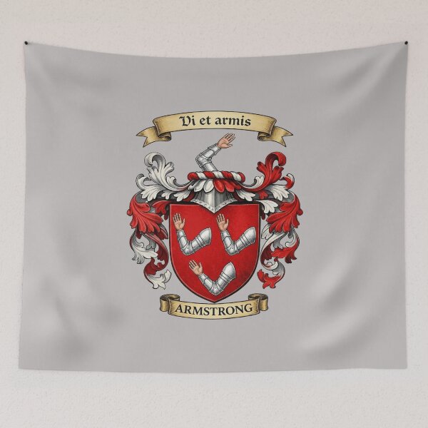 Item preview, The Armstrong Family Coat of Arms designed and sold by BagTown Clans.