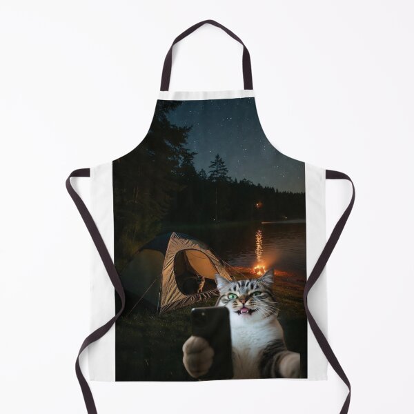 Item preview, Peak Purr-formance Camping Selfie Cat designed and sold by Falconwolf.