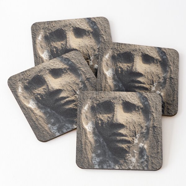 Item preview, Ghostly Shadow Face In Dark Sand designed and sold by chase-thewave.