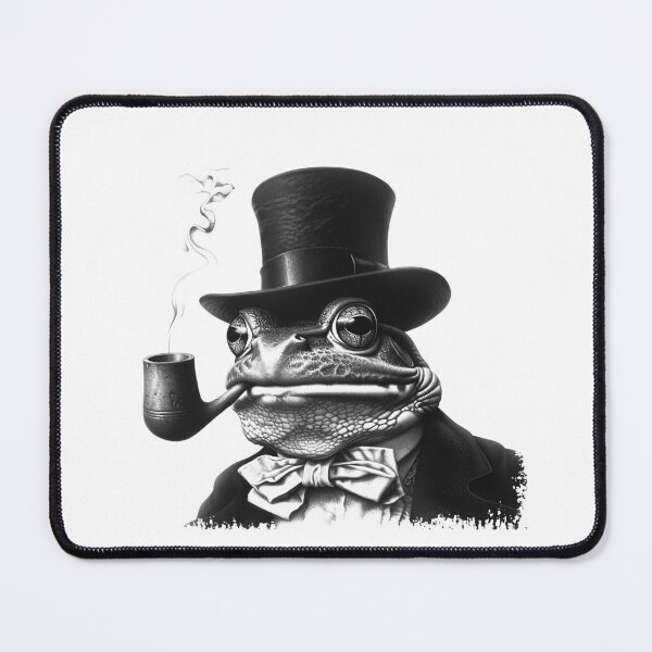 Item preview, Victorian Gentleman Frog – Dark Academia Top Hat Toad Illustration designed and sold by inkoutninja.