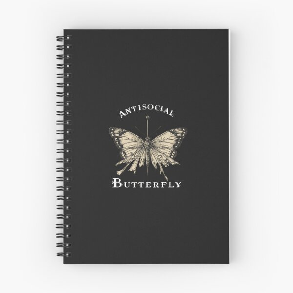 Item preview, Antisocial Butterfly Pinned | Dark Coquette Introvert designed and sold by VENOHA.