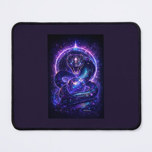 Item preview, Cosmic AI Serpent – Cyber Nahual Spirit designed and sold by MexaPixel.