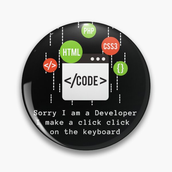 Item preview, Sorry, I'm a Developer – Programmer Humor Gift designed and sold by Basma Store.