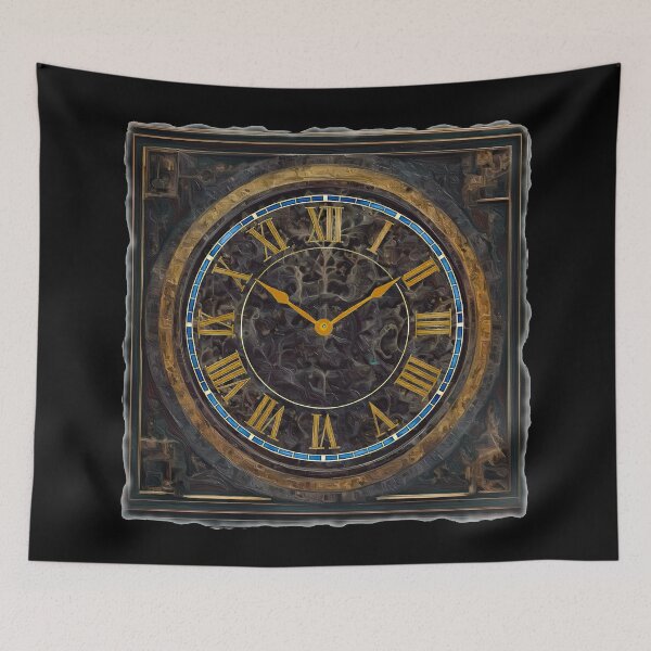 Item preview, Vintage Clock with Roman Numerals designed and sold by Anas Arts.