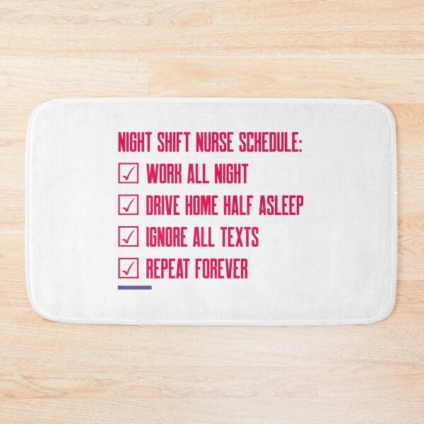Item preview, Night Shift Nurse Schedule | ICU ER RN Gift T-Shirt designed and sold by CreationsAA.